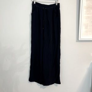 Max Studio flowy black lightweight high rise pants